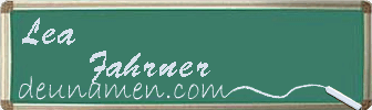 Lea Fahrner Visitenkarte